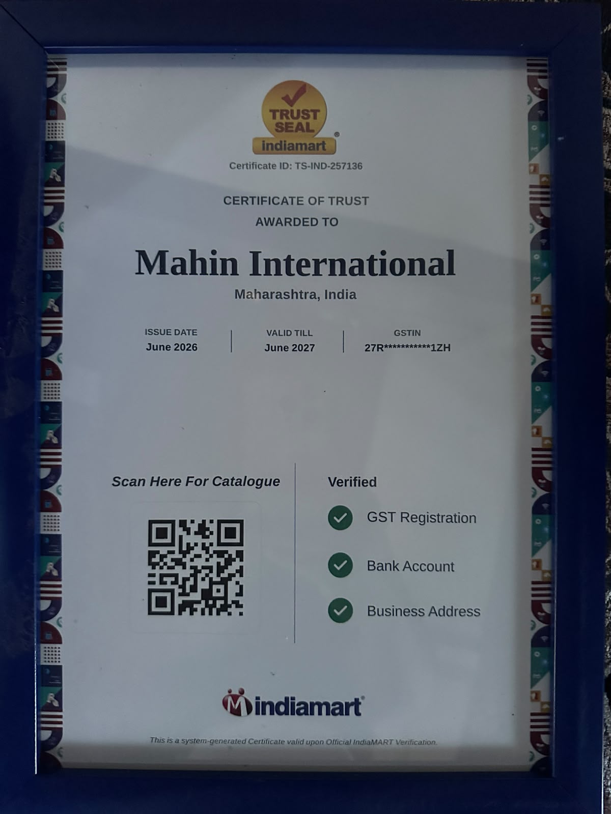 IndiaMART Trust Seal preview